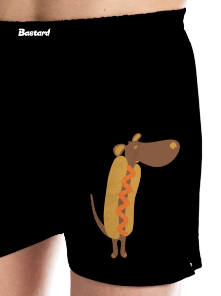 Hot dog férfi alsó nadrág  Black