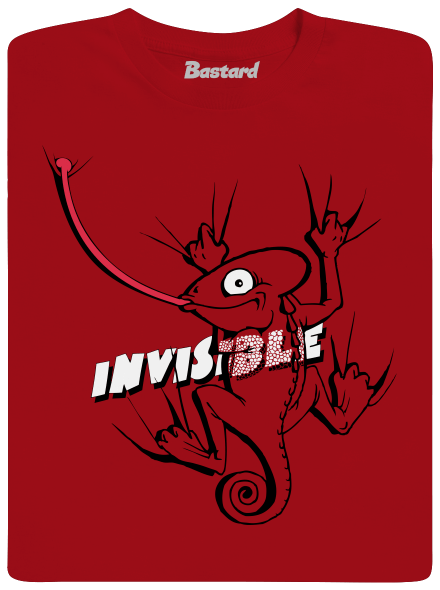 Invisible chameleon férfi hosszú ujjú póló  Red