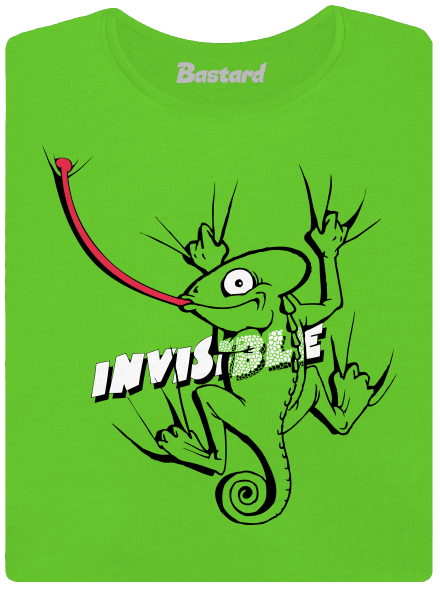 Invisible chameleon női póló  Apple Green