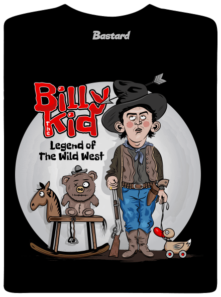 Billy The Kid férfi póló  Black