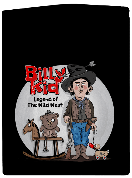 Billy The Kid cipzáras férfi pulóver  Black