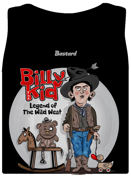 Billy The Kid klasszikus női trikó  Black