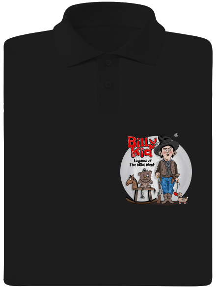 Billy The Kid férfi pólóingek  Black
