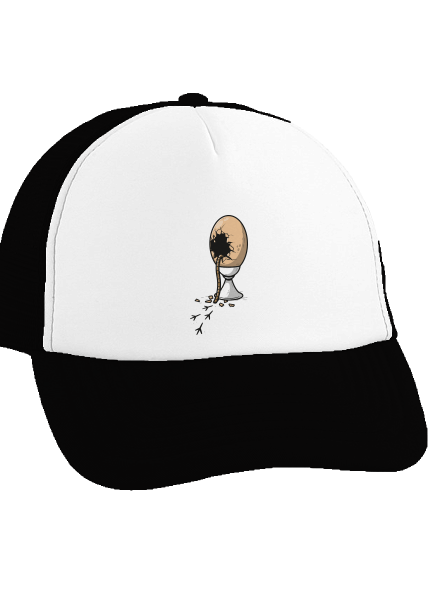 Tojás menekült sültös sapka  Black cap