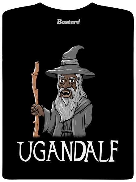 Ugandalf férfi póló  Black