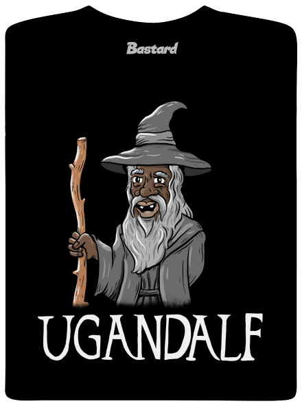 Ugandalf férfi póló  Black