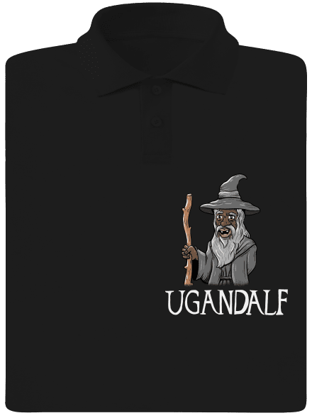 Ugandalf férfi pólóingek  Black