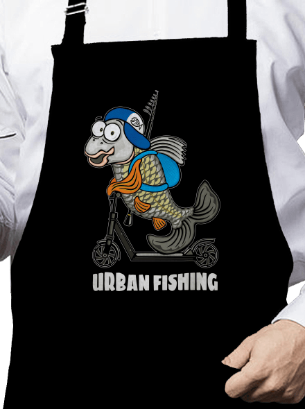 Urban fishing kötény  Black