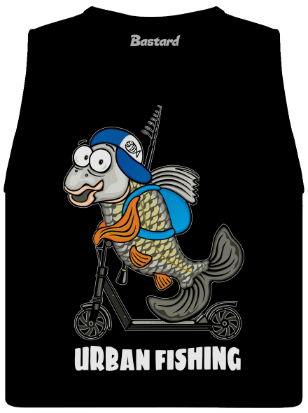 Urban fishing női bővített trikó  Black