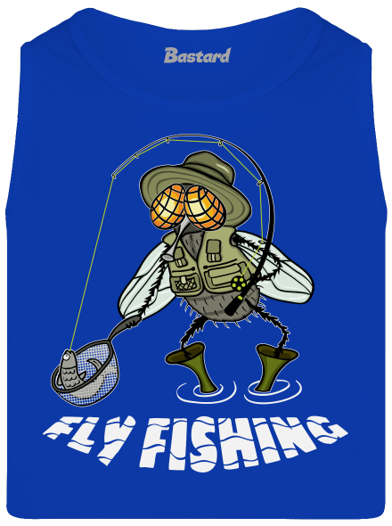 Fly fishing férfi trikó  Royal Blue