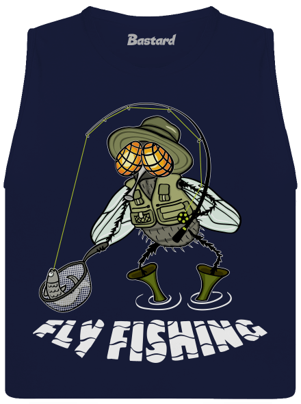 Fly fishing női bővített trikó  Navy