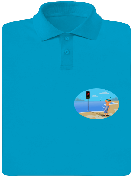 Biztonságos úszás férfi pólóingek  Blue Atol