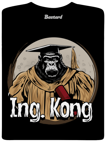 Ing. Kong férfi hosszú ujjú póló  Black