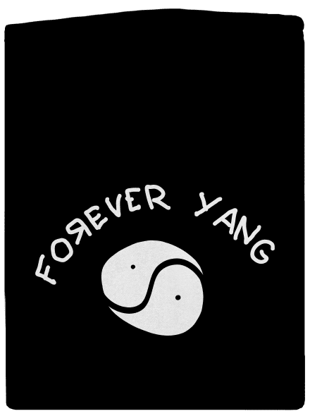 Forever Yang cipzáras férfi pulóver  Black