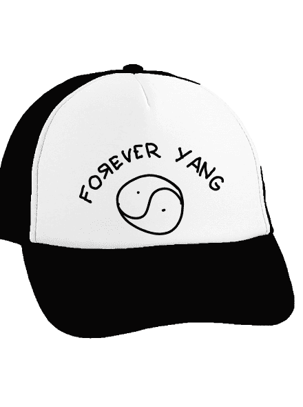Forever Yang sültös sapka  Black cap