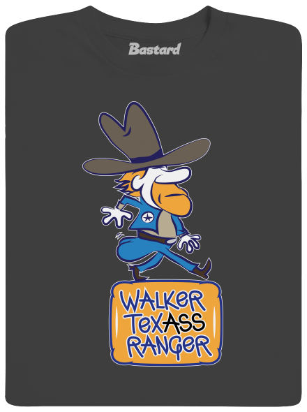 Walker Texass Ranger férfi hosszú ujjú póló  Dark Grey