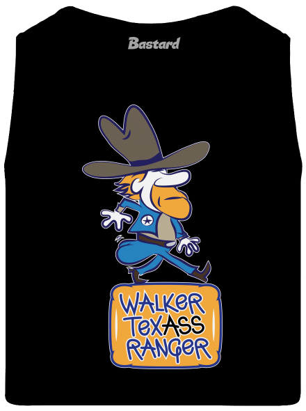 Walker Texass Ranger férfi trikó  Black