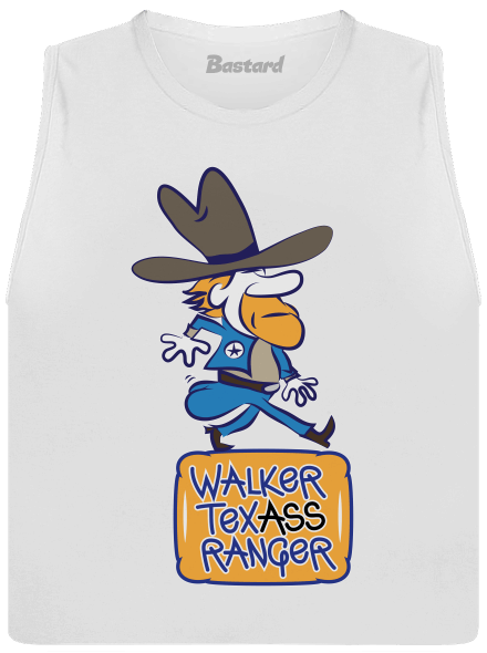 Walker Texass Ranger női bővített trikó  White