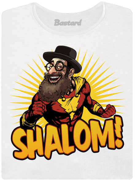 Shalom! prémium női póló  White
