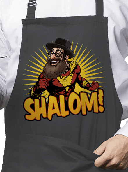 Shalom! kötény  Gray