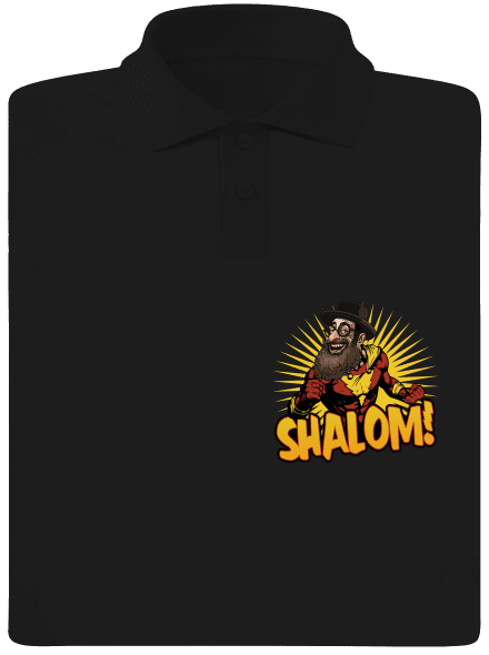 Shalom! férfi pólóingek  Black