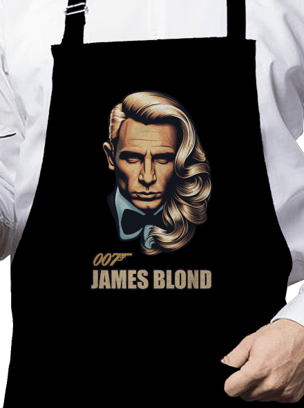 James Blond kötény  Black