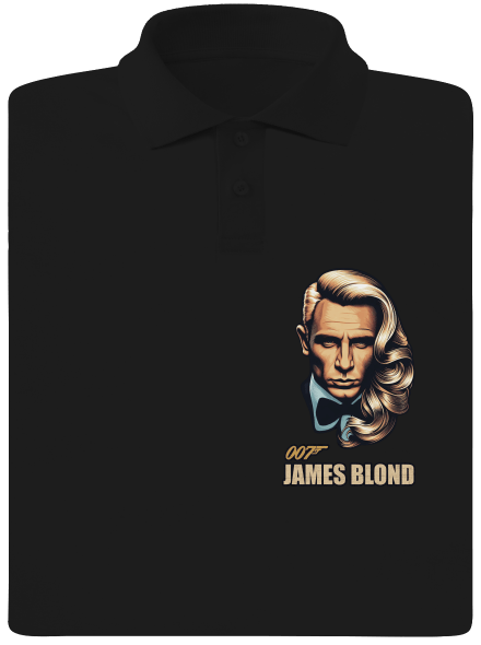James Blond férfi pólóingek  Black
