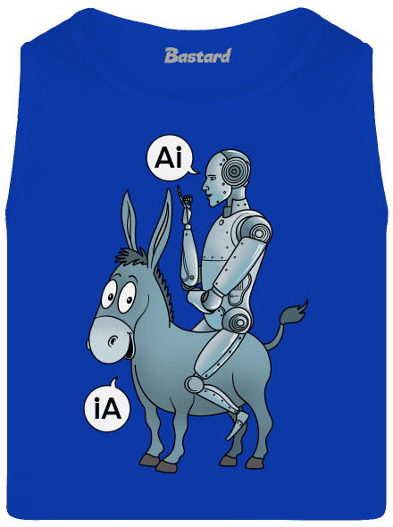 Szamár és AI férfi trikó Royal Blue