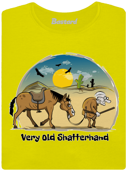 Very Old Shatterhand prémium női póló  Lemon