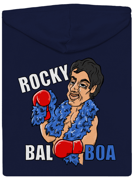Rocky Bal boa cipzáras férfi pulóver  Navy