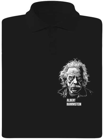 Albert Rammstein férfi pólóingek Black
