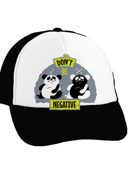 Don't be negative sültös sapka  Black cap