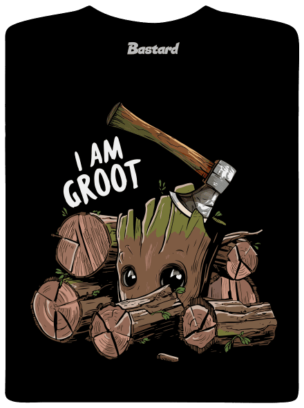 I Am Groot gyerek póló Black