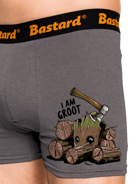 I Am Groot boxeralsó Gray Melange