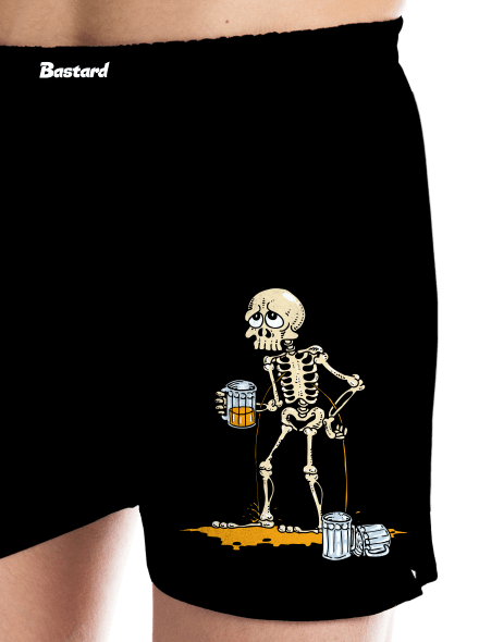 Csontváz és sör férfi alsó nadrág  Black