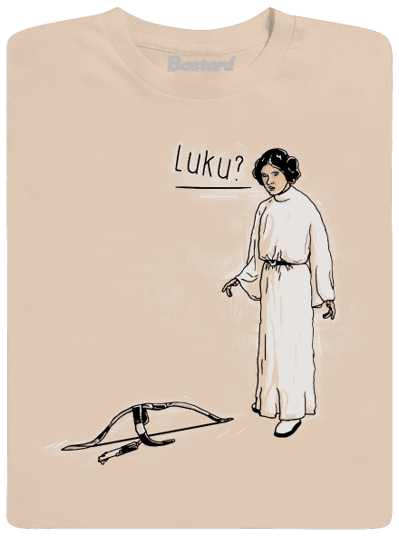 Luke és Leia férfi póló  Sand