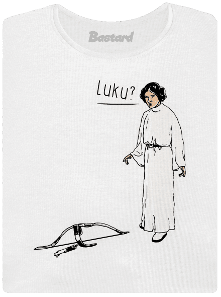 Luke és Leia prémium női póló  White