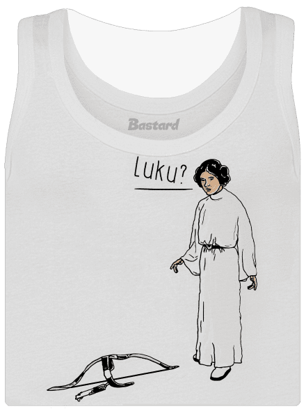 Luke és Leia klasszikus női trikó  White
