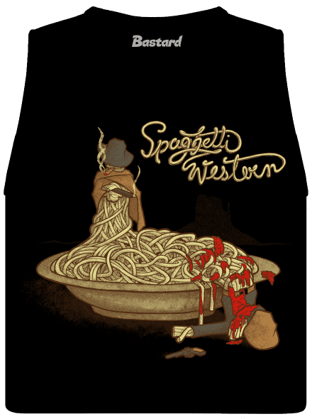 Spaghetti Western női bővített trikó  Black