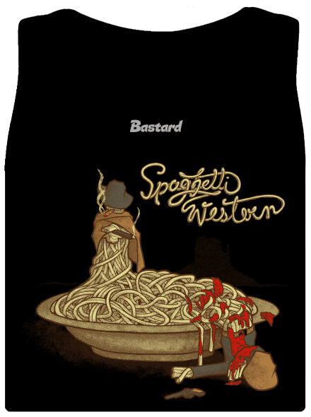 Spaghetti Western klasszikus női trikó  Black