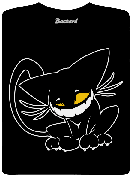 Evil cat férfi hosszú ujjú póló  Black
