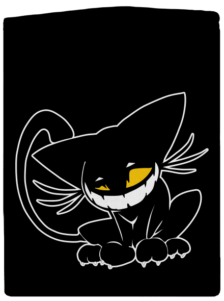 Evil cat cipzáras női pulóver  Black