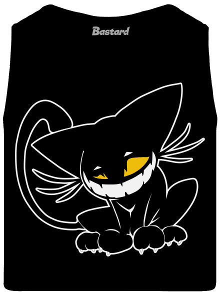 Evil cat férfi trikó  Black