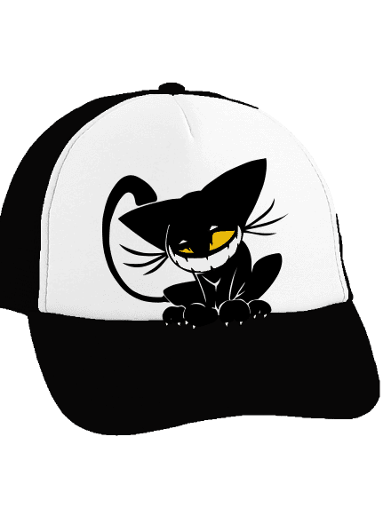 Evil cat sültös sapka  Black cap