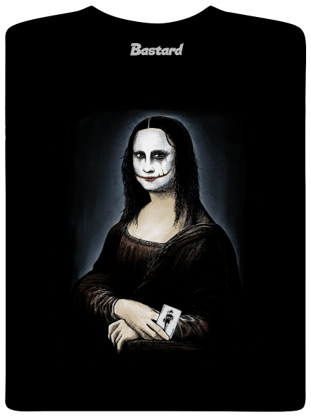 Mona Joker Lisa férfi póló Black