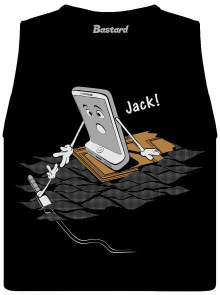 Jack női bővített trikó Black
