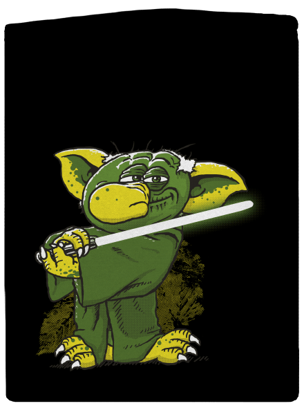 Yoda a nádasban cipzáras férfi pulóver  Black