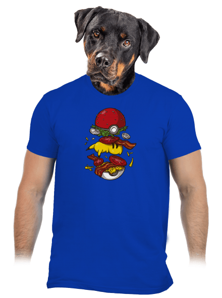 Pokémon burger férfi póló Royal Blue