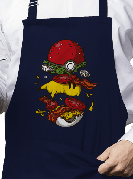 Pokémon burger kötény Navy