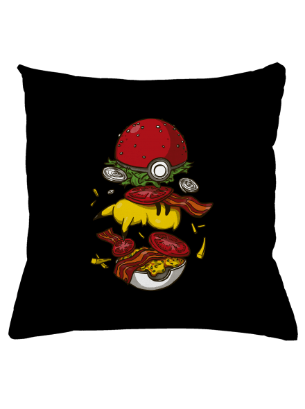 Pokémon burger párna Black